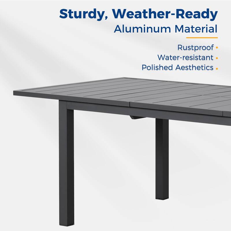 Royalcraft Extendable Aluminum Outdoor Dining Table