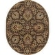 preview thumbnail 74 of 85, Livabliss Caesar Updated Traditional Oriental Area Rug 8' x 10' - Dark Brown - Oval