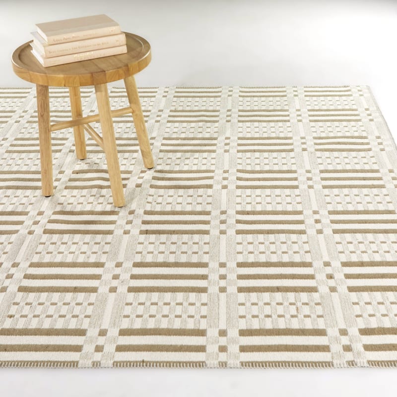 Thayer Geometric Modern Indoor/Outdoor Area Rug - 7'10" x 10' - Cream