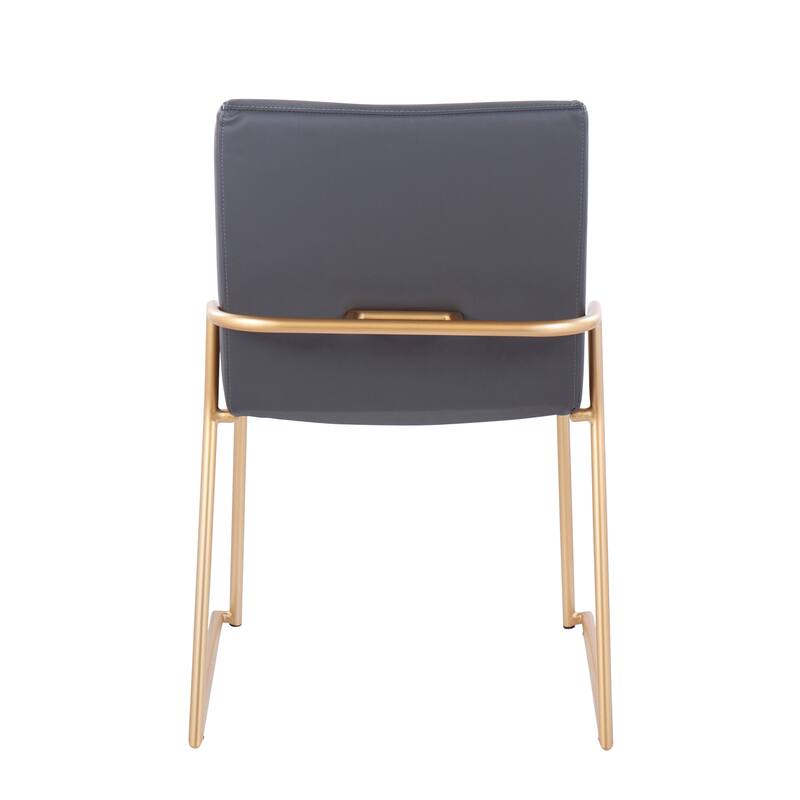 Silver Orchid Jayci Gold Metal Dining Chair (Set of 2)