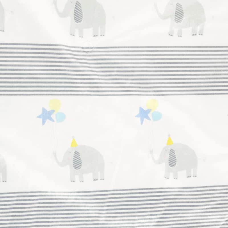 Lush Decor Baby Elephant Balloon Reversible Soft & Plush Oversized Soft Baby Blanket - 50" x 36"