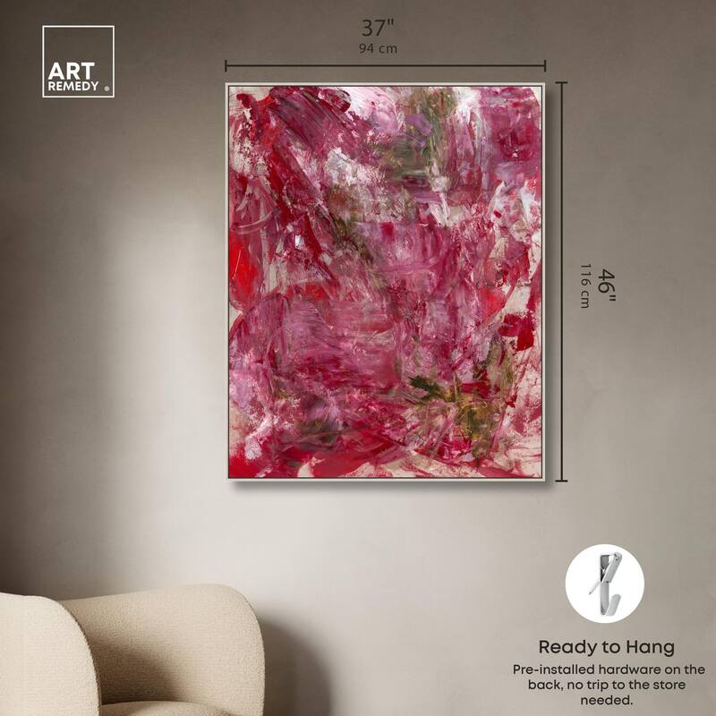 Shades of Red III Canvas by Art Remedy