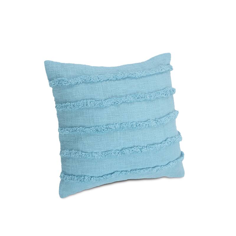 Sevita Birch Solid Natural Cotton Square Throw Pillow, Set of 2 or 4
