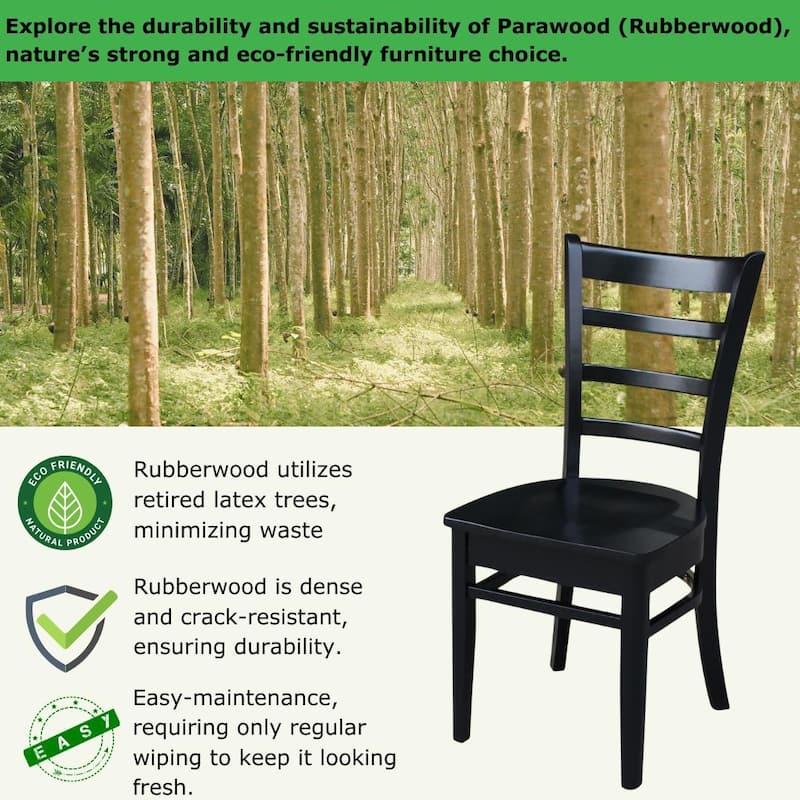 International Concepts Emily Side Chairs - Set of 2