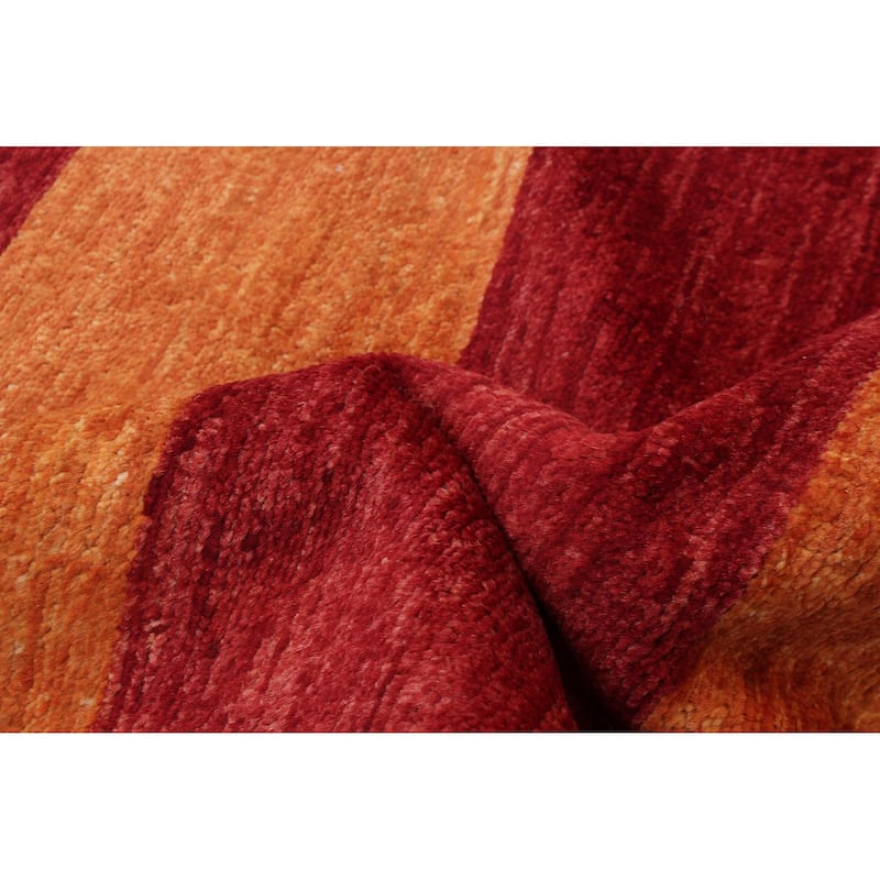 ECARPETGALLERY Hand-knotted Finest Peshawar Ziegler Red Wool Rug - 2'7 x 8'2