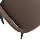 preview thumbnail 82 of 83, Amalfi Mid-Century Modern Upholstered Dining Chair - Open Back Side Chair with Metal Legs for Kitchen, Dining Room & Living Room