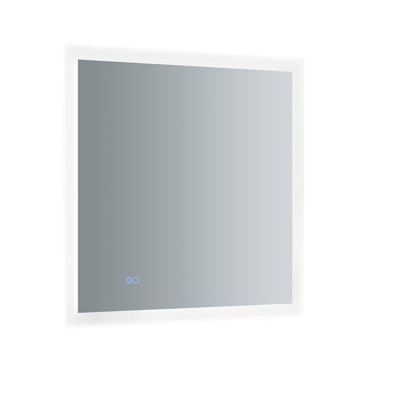 Fresca Luminosa 30" x 30" Framed Bathroom Mirror with Halo LED - Mirror