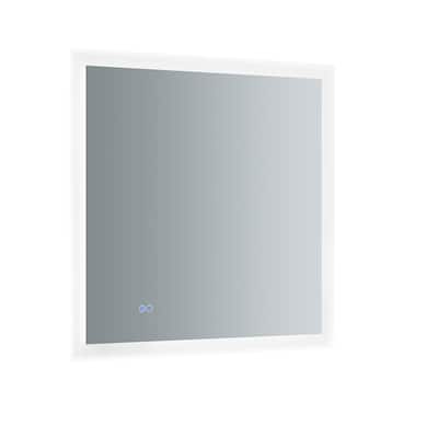 Fresca Luminosa 30" x 30" Framed Bathroom Mirror with Halo LED