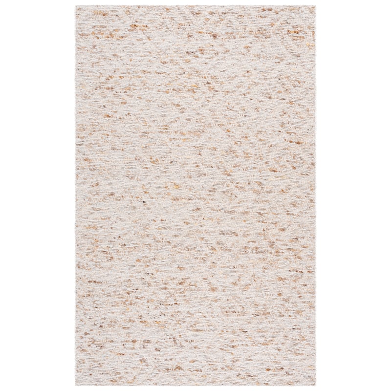 SAFAVIEH Handmade Natural Fiber Edel Wool Rug - 5' x 8' - Beige