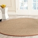 preview thumbnail 113 of 144, SAFAVIEH Natural Fiber Oceana Herringbone Seagrass Rug 6' x 6' Round - Natural/Brown