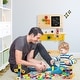 preview thumbnail 5 of 8, Wooden Pretend Play Workbench Set with Blackboard for Toddlers Ages 3 Plus - 21" x 12" x 29.5"-32" (L x W x H)