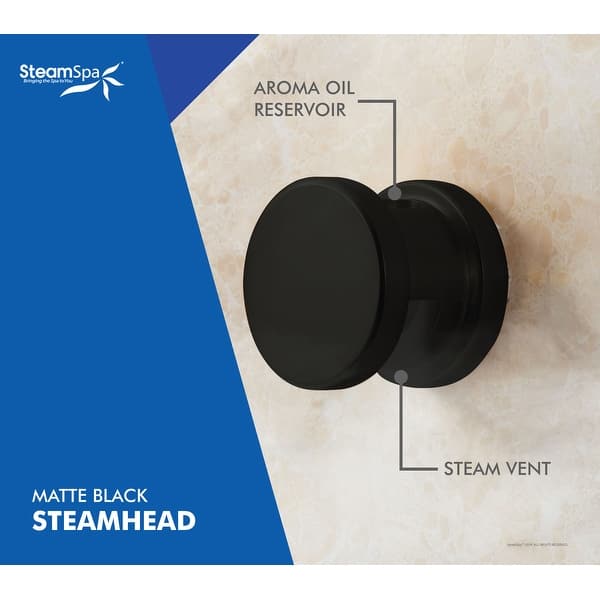 Steamspa Indulgence 6 Kw Quickstart Acu Steam Bath Generator With Built In Auto Drain In Matte Black Overstock 31673960