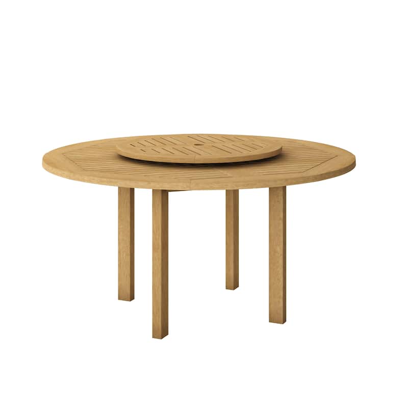 Amazonia 7 Piece 100% FSC Certified Wood Gorilla Lazy Susan Outdoor Patio Dining Set
