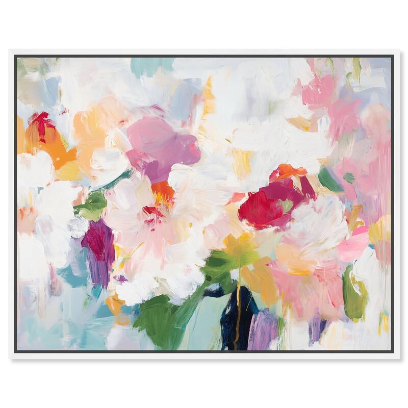 Bold Brushstroke I Canvas by Art Remedy - White - 20" x 16"