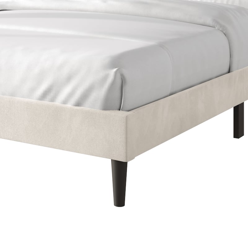 CraftPorch Sophisticated Wingback Upholstered Velvet Bed