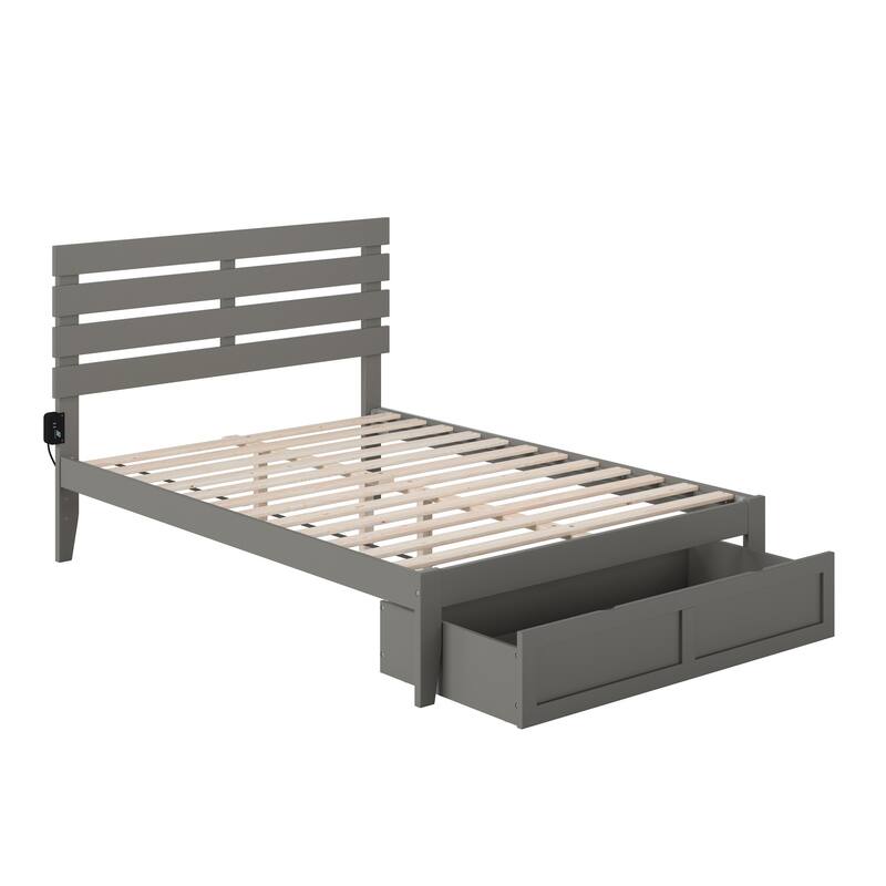 Oxford Platform Bed with Foot Drawer