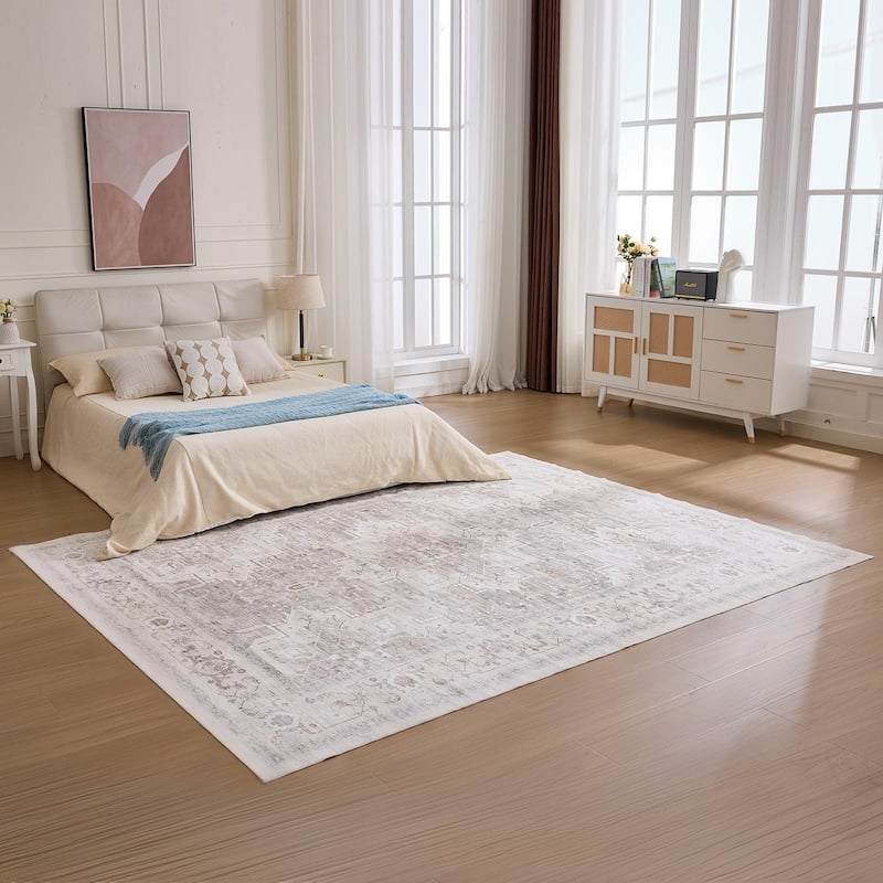 Rossetta 9x12FT Nordic-Style Polyester Carpet, Easy-to-Maintain and Silent - 96''x120'' inch