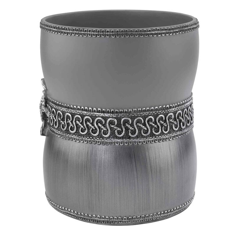 Avanti Linens Braided Medallion Wastebasket