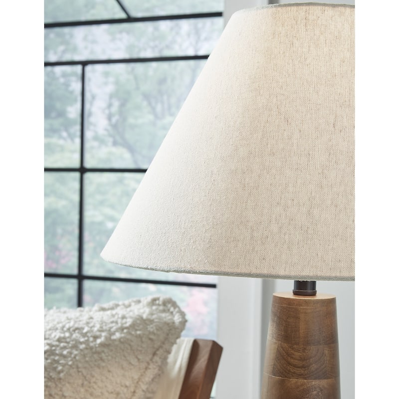 Signature Design by Ashley Danset Brown Table Lamp - 18.13" W x 18.13" D x 30.13" H