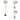 Bronze 3-piece Steel Lamp Set - 66'' H x 13'' W x 13'' D x 13'' W x 13'' D