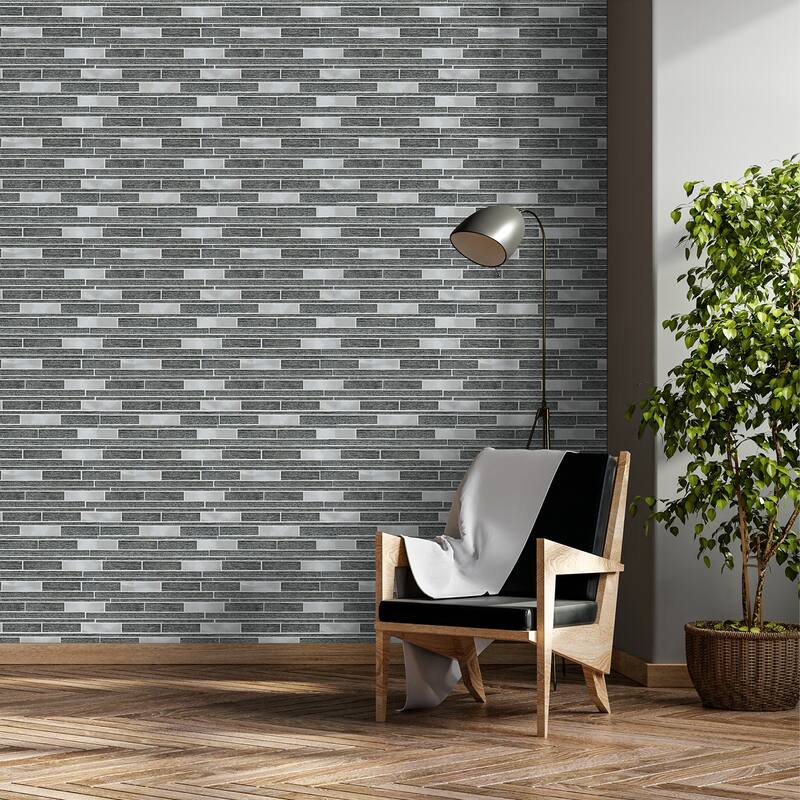 Altair Ardcarn Rectangular Laminated Glass Mosaic Mix Aluminum Wall Tile