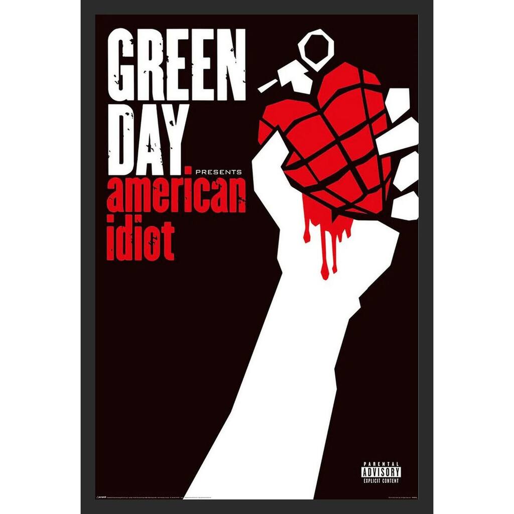 Green Day - American Idiot - Album Cover Framed Art Poster - 24 x 36 Inch