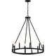 preview thumbnail 7 of 22, Gio Ring Iron Rustic Farmhouse LED Chandelier, by JONATHAN Y
