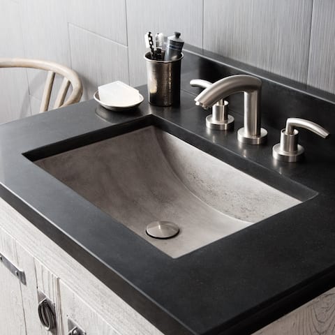 Cabrillo 21-inch NativeStone Undermount Bathroom Sink - 20.75" x 14.75" x 5"