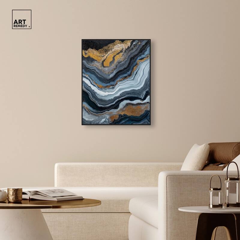 Acrylic Flow II Canvas by Art Remedy