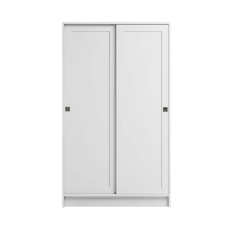 Prepac Elite Plus 38" W White Storage Cabinet, 65" Tall Pantry Cupboard with 2 Fixed and 4 Adjustable Shelves