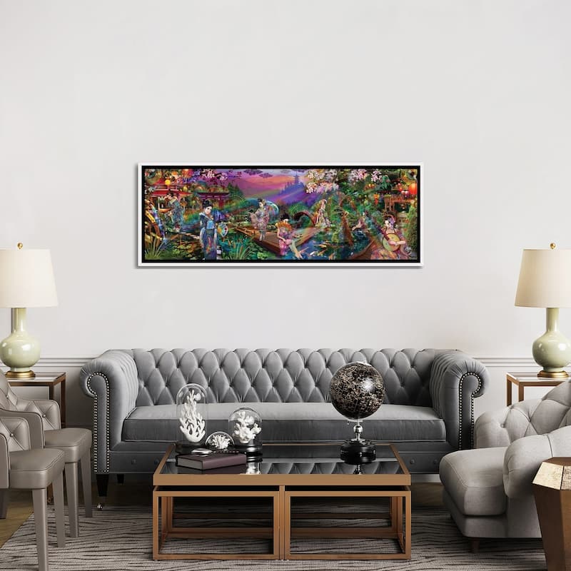 iCanvas "Geisha Garden" by Jumbie Framed Canvas Print