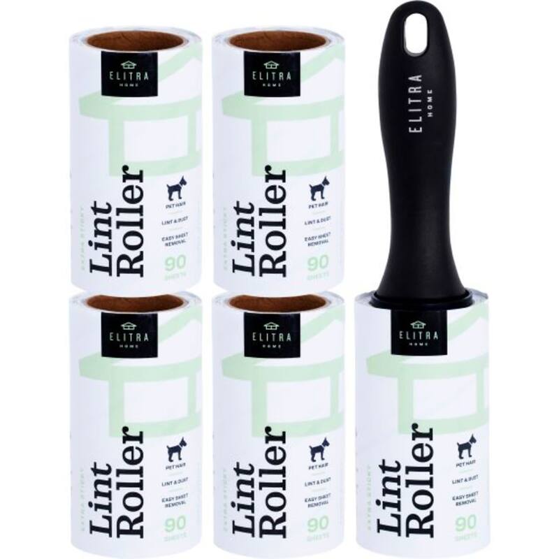 Elitra Lint Roller for Pet Hair Extra Sticky Reusable Lint Remover - 450 Sheets