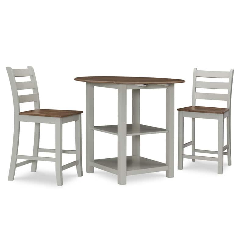 Crovetti 3-Piece Rustic Farmhouse Counter Set