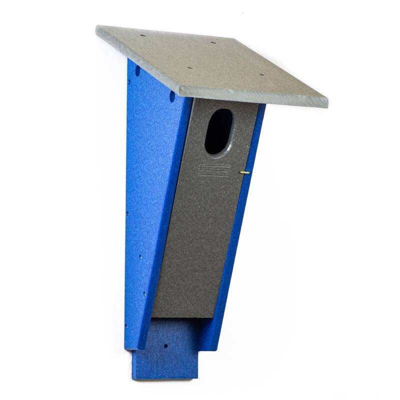 OUTDOOR LEISURE PRODUCTS Model GM20GBL Peterson Blue Bird House Made with High Density Poly Resin