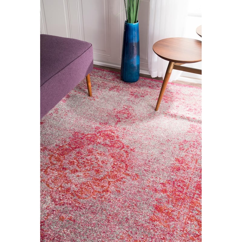 Nuloom Traditional Overdyed Medallion Area Rug