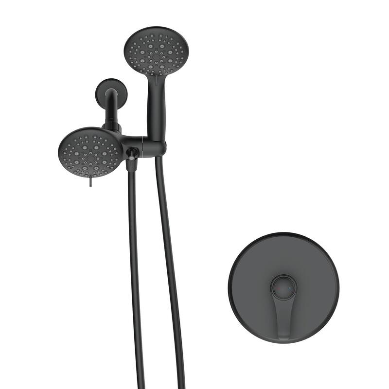 4.7 inch Wall-Mounted Round Shower System with Rough-in Valve