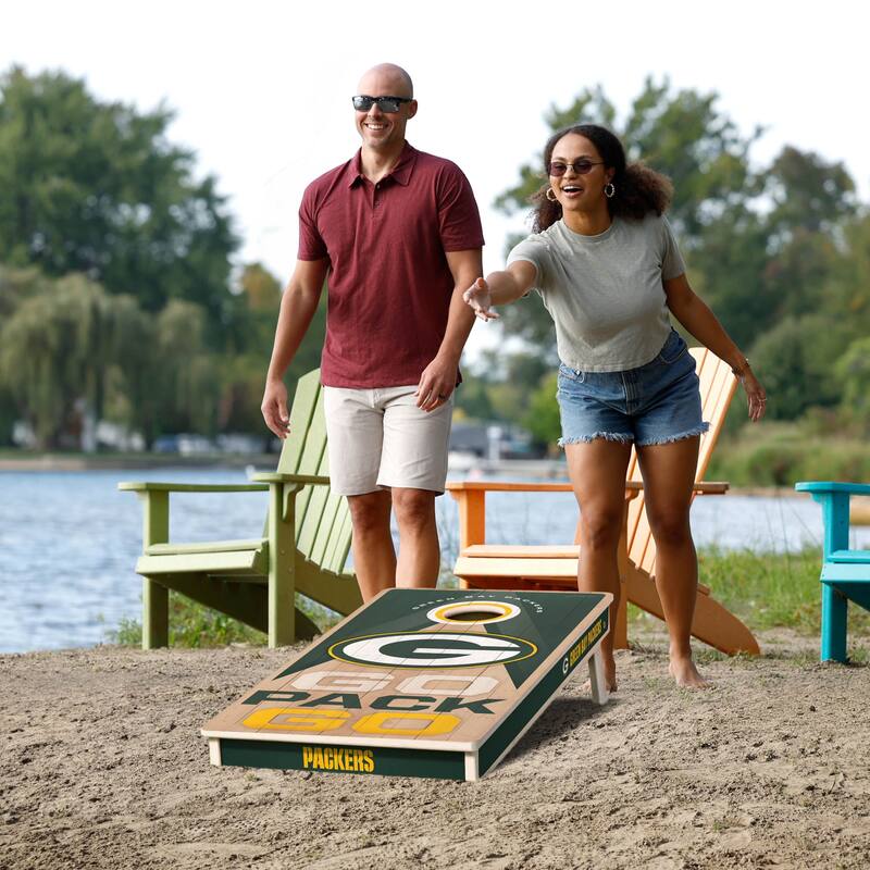 Green Bay Packers NFL 2x4 Professional Cornhole Board Set