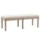 preview thumbnail 3 of 6, AOOLIVE End of Bed Bench Upholstered Entryway Bench,Beige