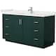 Option Green / White Quartz Top / Brushed Nickel Hardware