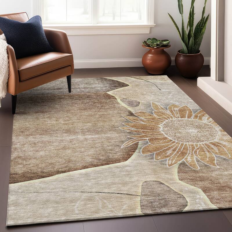 Premium Washable Super Soft Chic Floral Mayfield Rug
