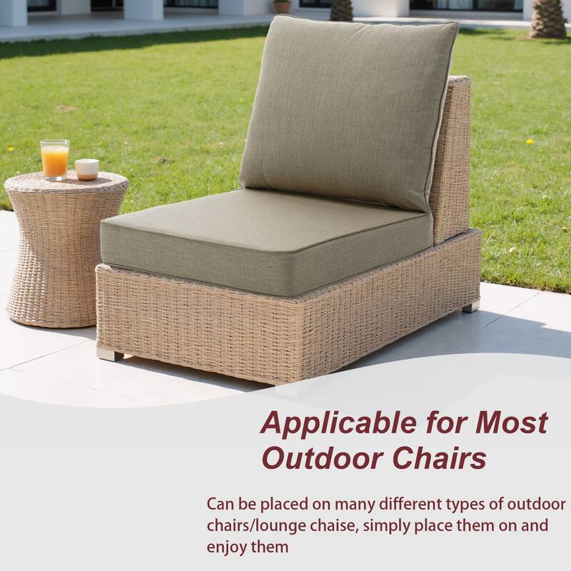 24"x23" Deep Seat Sunbrella Thick Cushion For Outdoor Club Chair,Rocking Chair