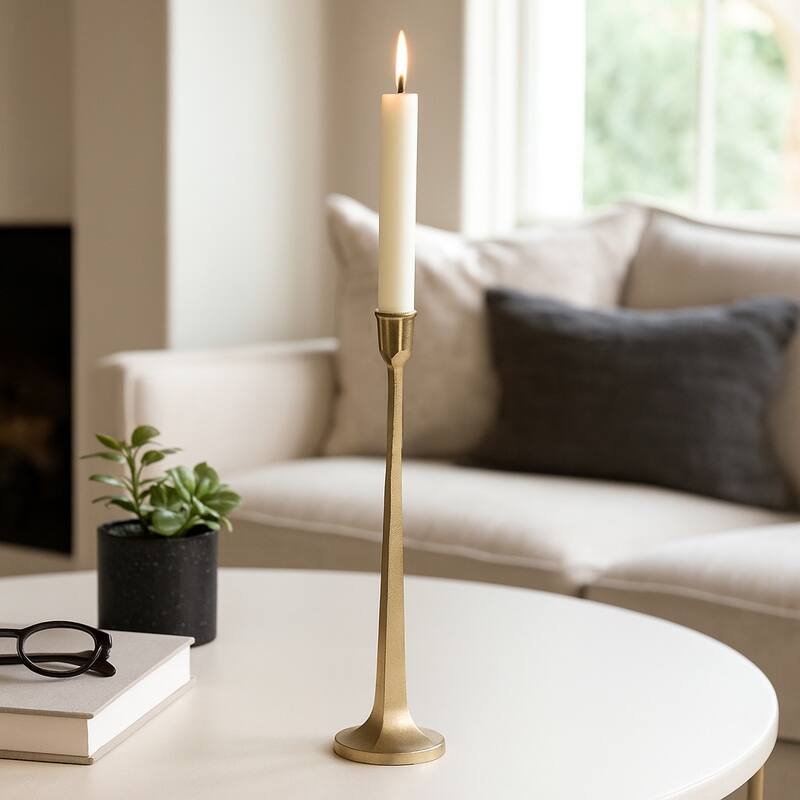 Metal Squared Off Taper Candle Holder - 16.5"