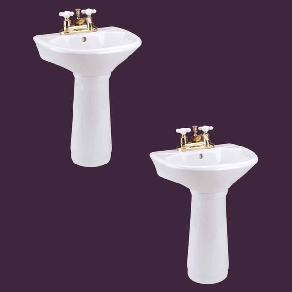 Child China White Mini Porcelain Pedestal Sink Toddler Set Of White Mini Porcelain Pedestal Sink