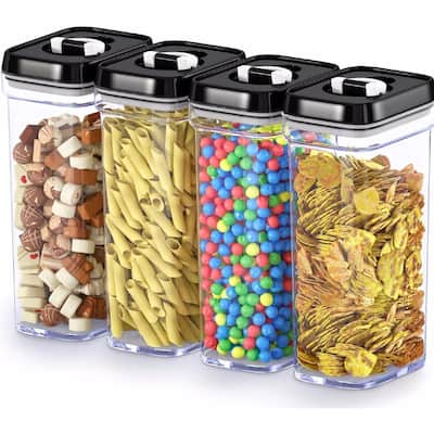 DWËLLZA KITCHEN 1.5 Quarts Airtight Food Storage Containers with Lids Set of 4