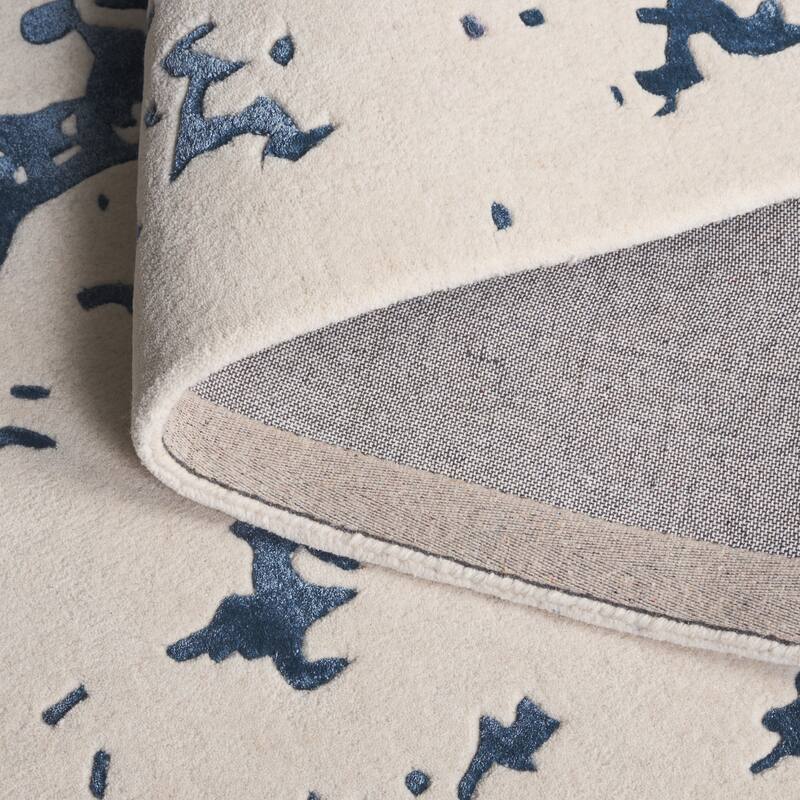 SAFAVIEH Handmade Fifth Roselette Avenue Modern Abstract Wool Rug