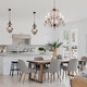 preview thumbnail 8 of 35, Oaks Aura Rustic Wood Pendant Light Kitchen Island Light, Farmhouse Hallway Chandelier, Dining Pendant Light DiningCombo4