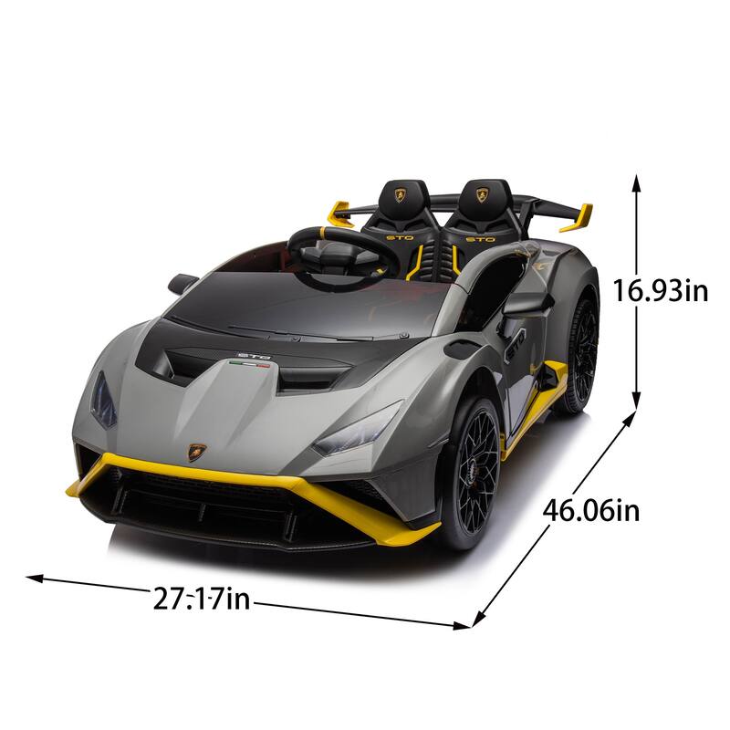24V Licensed Lamborghini Ride-On Car for Kids with Drift Mode,Electric Toy Vehicle