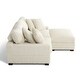 preview thumbnail 10 of 116, Modular Armchair and Ottoman Set with Adjustable Headrest, Flannel Upholstery