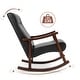 preview thumbnail 10 of 39, AVAWING Upholstered Rocking Chair Modern High Back Armchair