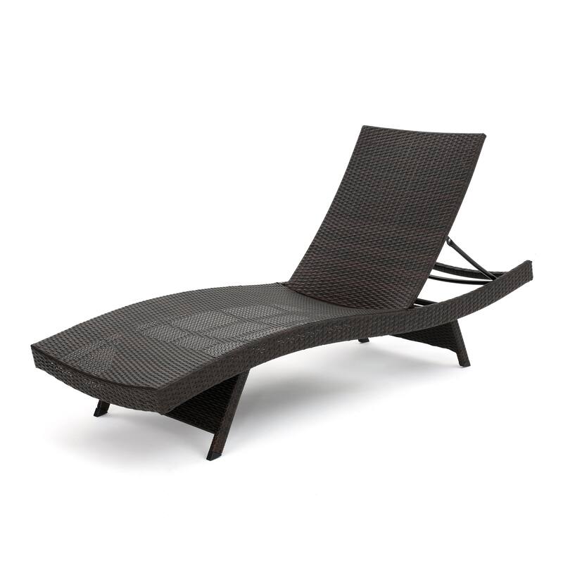 Roomfitters Outdoor Wicker Chaise Lounge Set, Adjustable Reclining Patio Loungers, Weather-Resistant Rattan